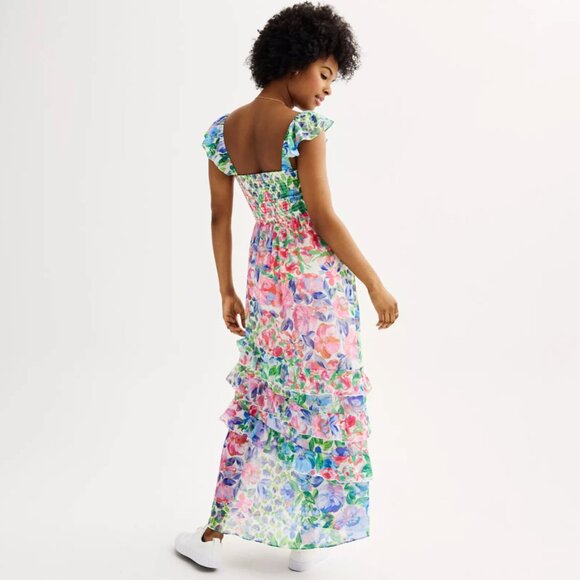 Floral Maxi Dress by SO in Multicolor - Picture 11 of 12